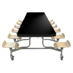 Primo Mobile Folding Dining Table With Seats