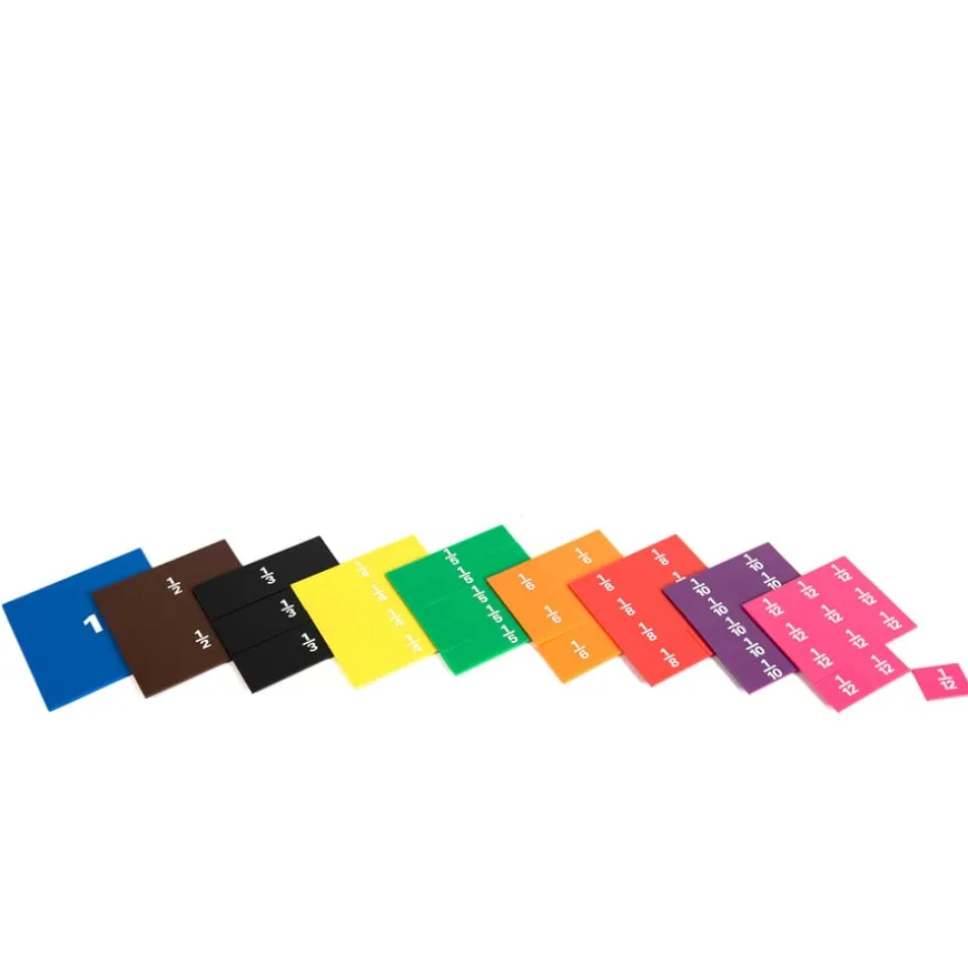 Printed Proportional Fraction Squares 51pcs
