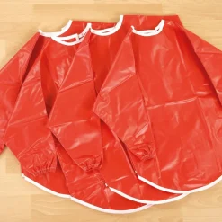 PVC Waterproof Children's Aprons Red