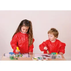 PVC Waterproof Children's Aprons Red