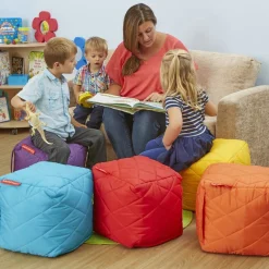 Quilted Cube Beanbags 6pk