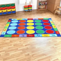 Rainbow Alphabet Rectangle Rug L3 x W2m