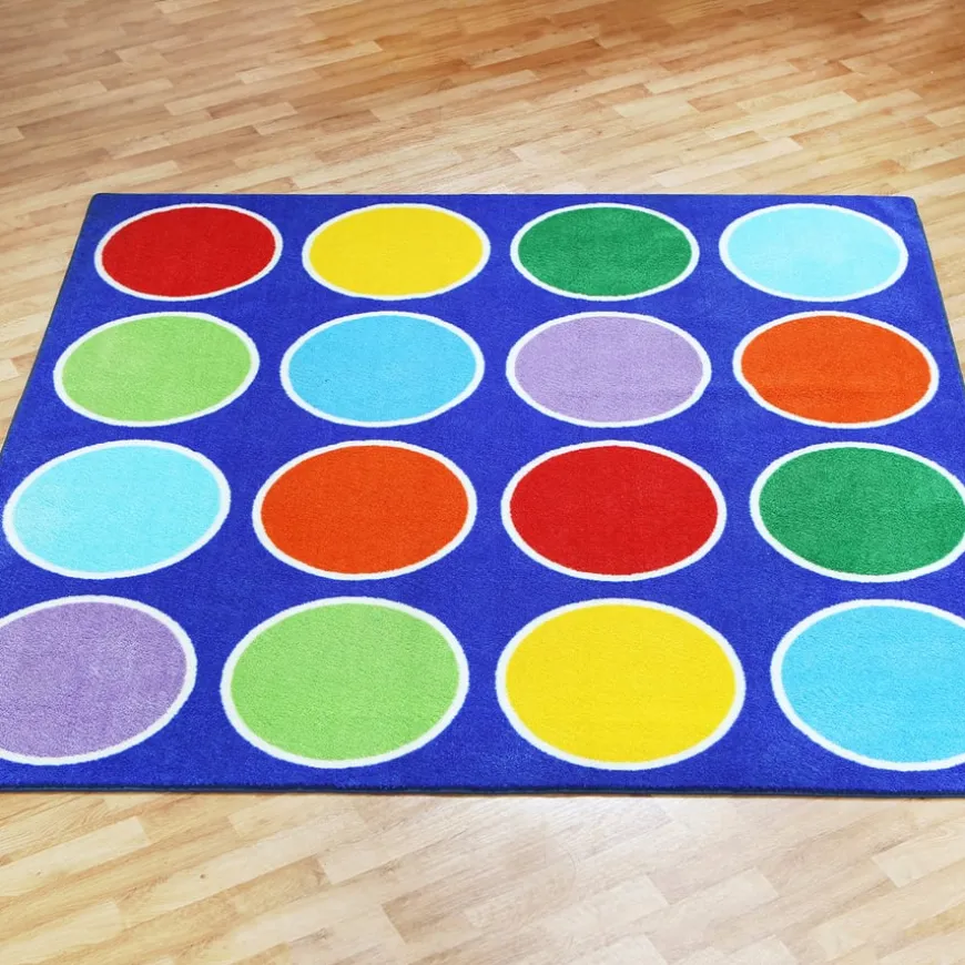 Rainbow Circle Placement Floor Mat