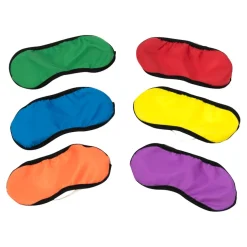 Rainbow Coloured Blindfolds 6pk