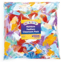 Rainbow Craft Feathers Assorted 225g