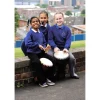 Rainbow Djembe Drum H30cm