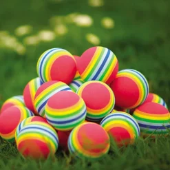 Rainbow Foam Balls 4.8cm 24pk