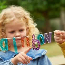 Rainbow Glitter Letters