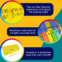 Rainbow 25 Note Soprano Chromatic Glockenspiel
