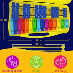 Rainbow 25 Note Soprano Chromatic Glockenspiel