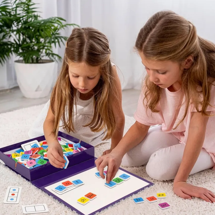 Rainbow Phonics Tiles 106pcs