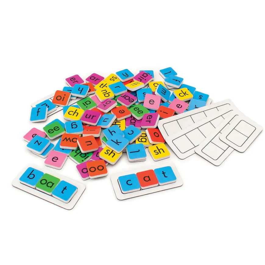 Rainbow Phonics Tiles 106pcs