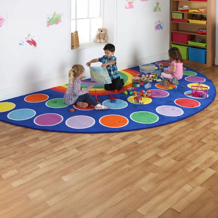 Rainbow Placement Rugs Semi-Circle W2 x L4m