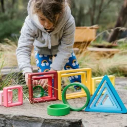 Rainbow Shape Wooden Blocks 16pk