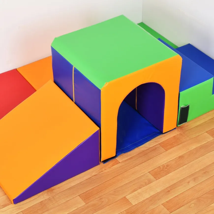 Rainbow Soft Play Tunnels Set 6pk