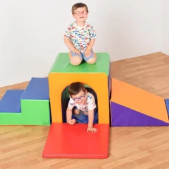 Rainbow Soft Play Tunnels Set 6pk