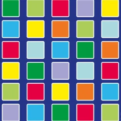 Rainbow Squares Large Placement Carpet