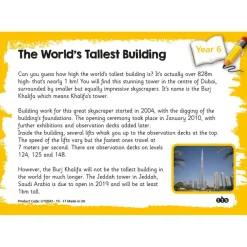 Reading Comprehension Cards Year 6
