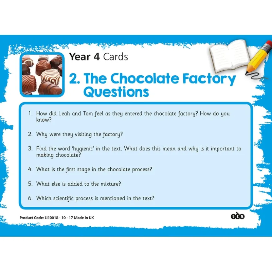 Reading Comprehension Topic Cards Year 4