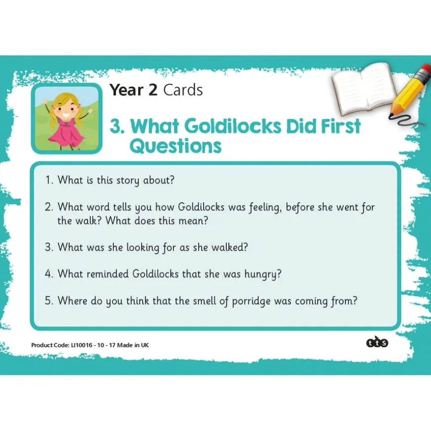 Reading Comprehension Topic Cards Year 2
