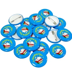Reading Star Button Badges 40pk