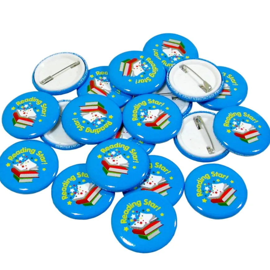 Reading Star Button Badges 40pk