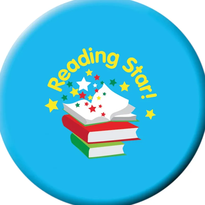 Reading Star Button Badges 40pk