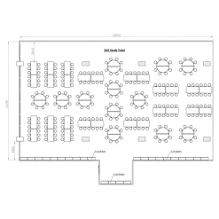 Rectangular 12 Seater Folding Table