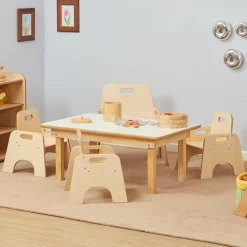 Rectangular Toddler Low Table H38cm Single Table