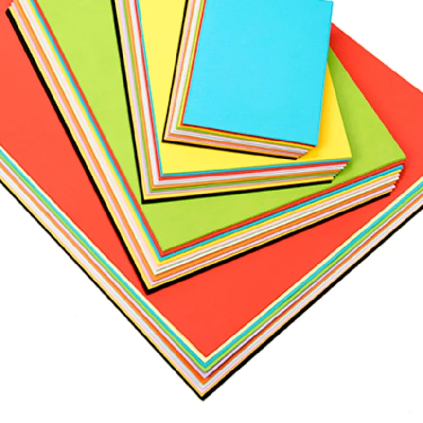 Recycled Card Packs Assorted Vivid Colours 230mic