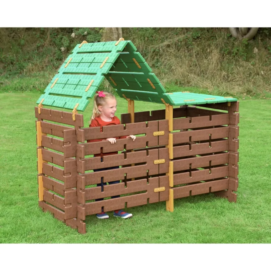 Recycled Constructa Cabin 60pcs