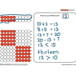 Rekenrek Number Sense Practice Charts