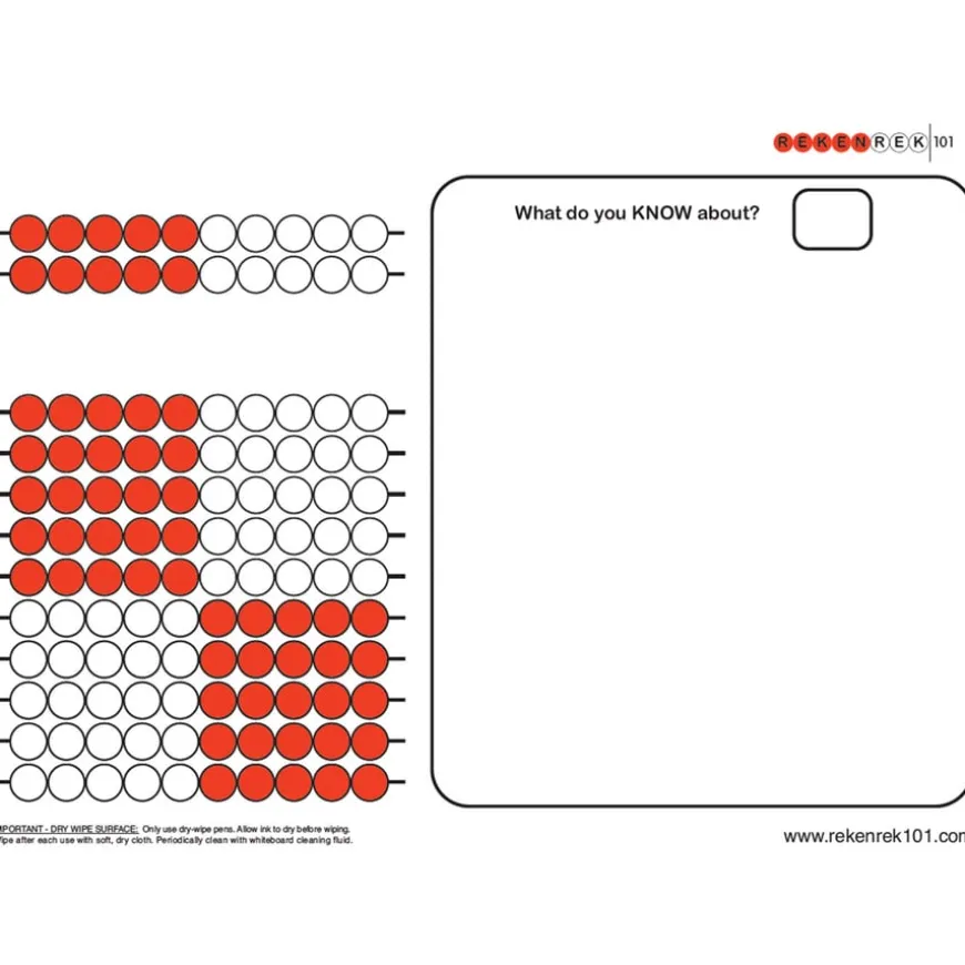 Rekenrek Practice Charts Early Number Sense Bundle