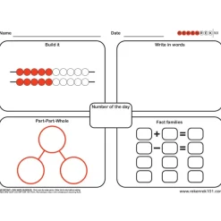 Rekenrek Practice Charts Early Number Sense Bundle