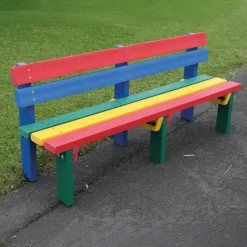 Reston Recycled Plastic 3 Seater Outdoor Bench SH330mm