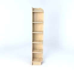 Right Hand Library End Bookcase In Maple