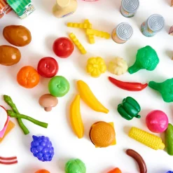 Role Play Grocery Food and Store Cupboard Set 80pk