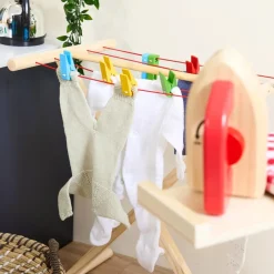 Role Play Home Corner Wooden Laundry Accessories