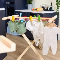 Role Play Home Corner Wooden Laundry Accessories