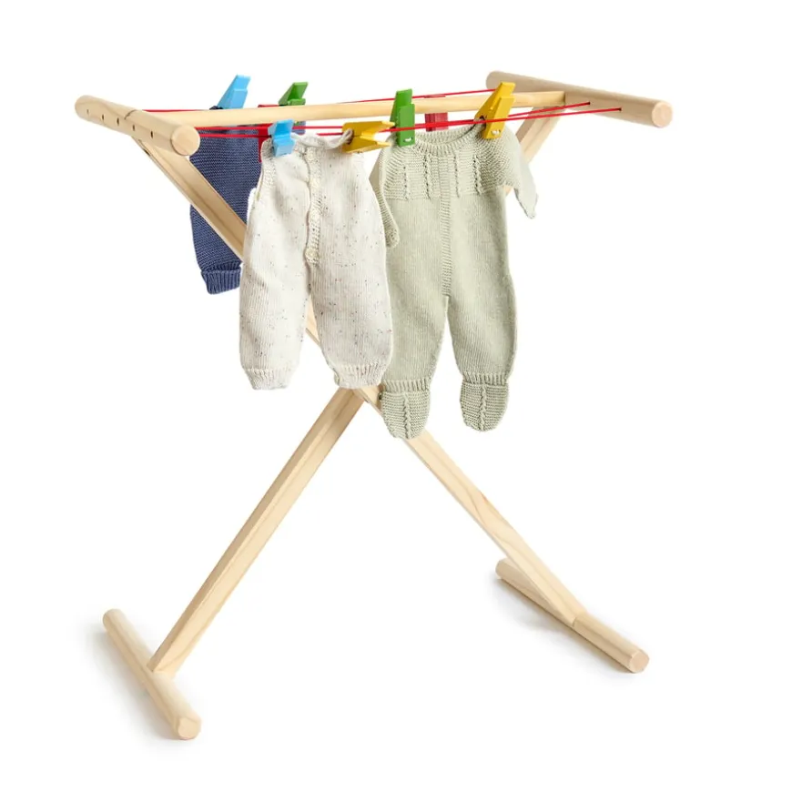Role Play Home Corner Wooden Laundry Accessories