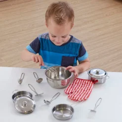 Role Play Stainless Steel Kitchenware Set 13pk