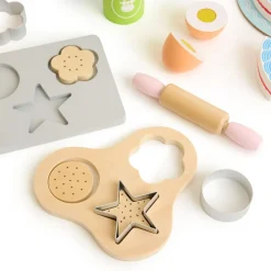 Role Play Wooden Baking Cookies & Cake Food Set