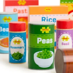 Role Play Wooden Groceries Play Food Bundle