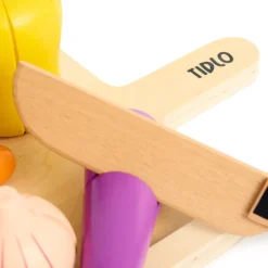Role Play Wooden Slicing Fruit & Veg Set