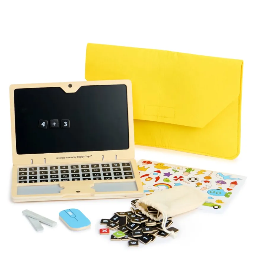 Role Play Wooden Technology Set & Laptop