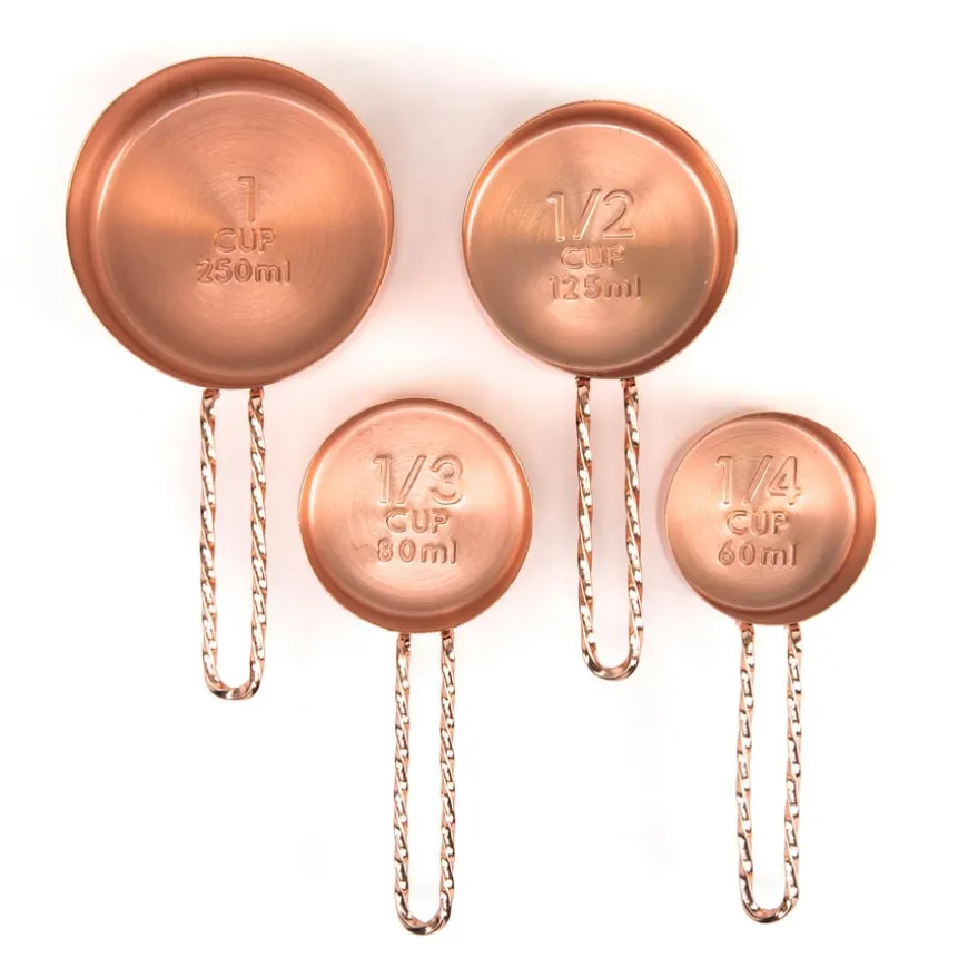 Rose Gold Measuring Cups 4pk