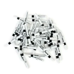 Round Barrel Drywipe Pens Bullet Tip Black