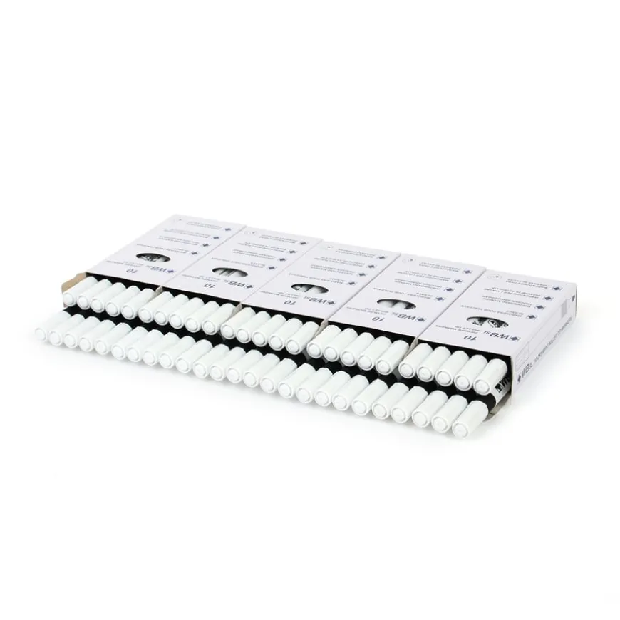 Round Barrel Drywipe Pens Bullet Tip Black
