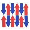 Rubber Floor Markers Arrows 12pk