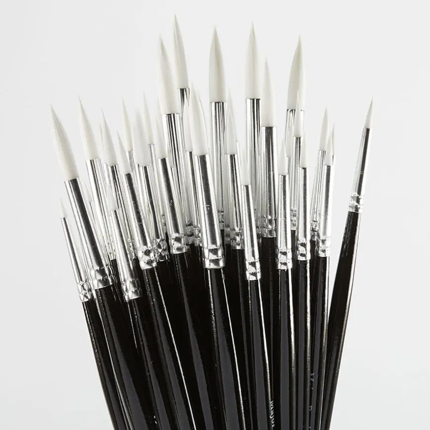 Sable Substitute Paint Brushes 50pk
